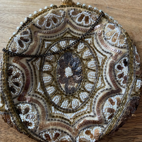 Art Deco French handmade beaded evening cocktail bag. - Picture 6 of 10